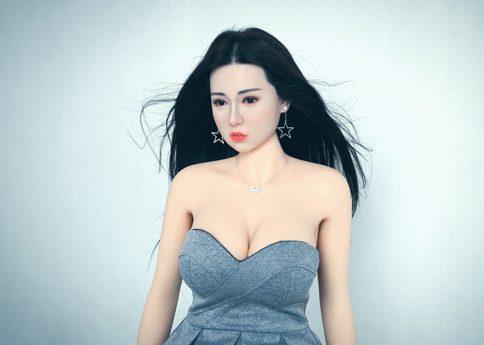 Realistic Silicone head TPE body hybrid Sex Doll with Implanted Hair OEM factory 165cm Female love doll real sex dolls